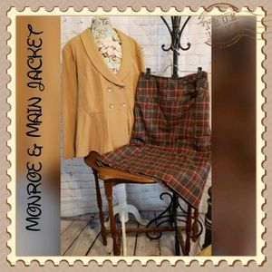 Monroe & Main Double Breasted Peolum Jacket